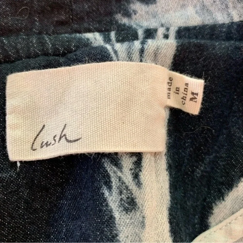 Lush Studded Tie Dye Festival Punk Boho Vest Medium - Picture 3 of 12